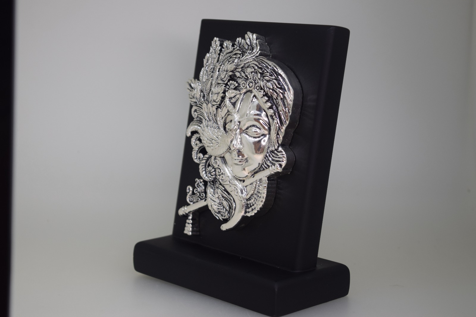 Suraj Bhan Jewellery Hub - 3D Silver Krishna Frame With Flute